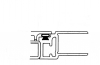 Profil inchidere 25 mm, lateral
