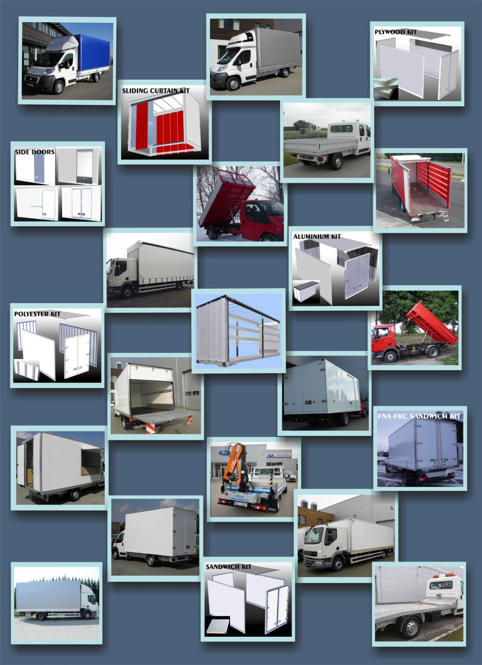 Truck and Trailer body parts & hydraulic components. - EUROWIND Kft