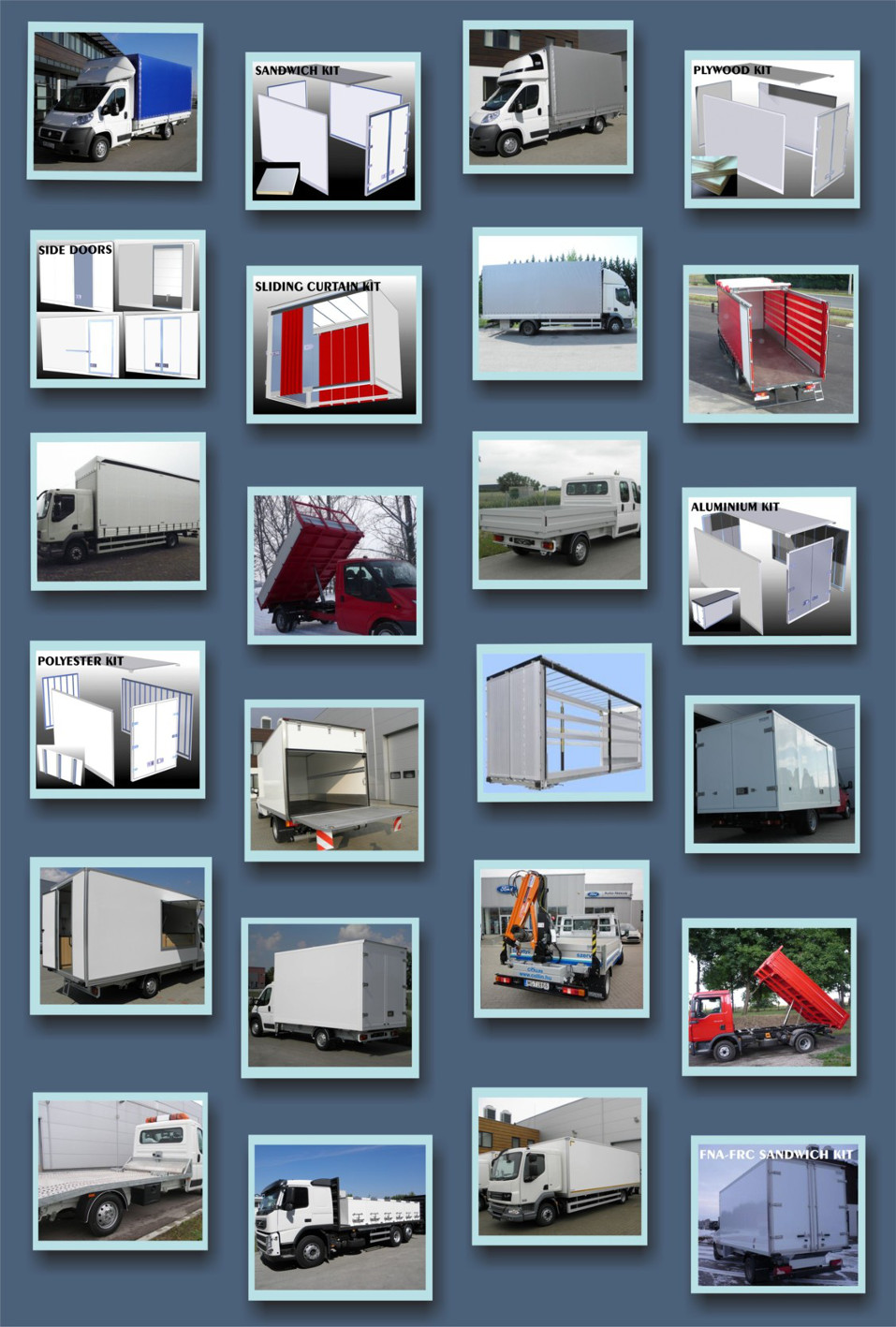 Truck and Trailer body parts & hydraulic components. - EUROWIND Kft