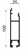 Systém SNAP LOCK spodný profil 100mm s gumou