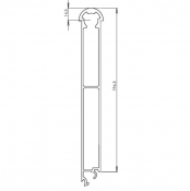 Sistem TP 1 200mm profil oblon de 200mm superior cu punct de rotaţie