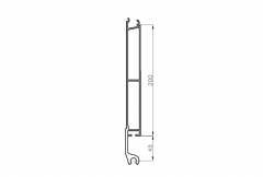 HERCULES 25 200 mm donji sa perom