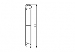 Sistem HERCULE 25 profil superior de 200mm cu articulaţie superioară