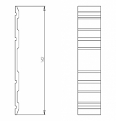 Innere I schutzerprofil 140mm