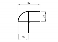 Alu.pro.for roof 35mm elox