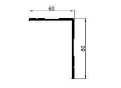 L profile 80x60 mm