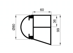 Horsebox superstructure aluminum profile