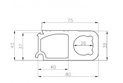 Profil inchizator pentru lift hidraulic