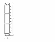 Podni profil 220 X 40