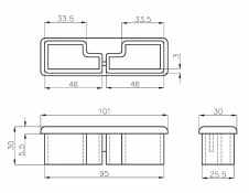 Profile closing plug