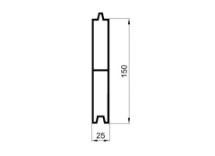 Al šípový profil 150mm