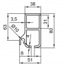 Aluminum curtain rail