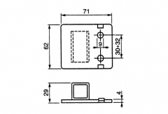 rear zinc plated stricker to screw