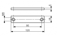 TIR zsanér alátét 95mm-es 120-as