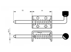 Osigurač sa oprugom - 146mm