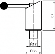 Пружинниый запор d=17mm