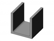 U profile 20x20x2,0mm