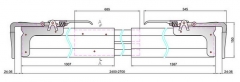 Rakom.rögz.rúd csip.alu.100x30 2,4-2,7m