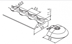 Alu.lashing rail L=1997mm