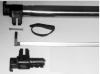 clothing transport bar with hanger stop - hooked end