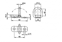 for plated lashing ring -lug