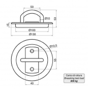 Recessed cargo fixer D=130