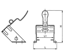 Holder w. wedge b