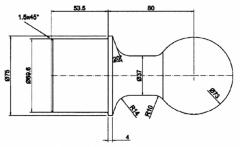 Sferă basculare d=73