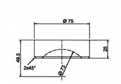 PVC cupfor support