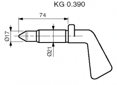 Locking pin d=18/22 5,5t