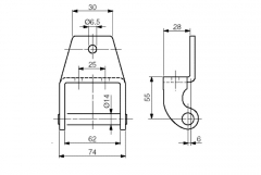 Articulaţie de basculare d=14 pentru SP30