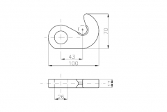 Element fixare articulaţie d=18 mijloc