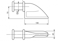 Furcă articulaţie superioară d=40