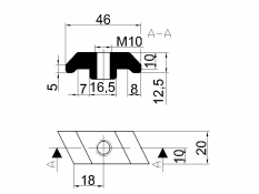 Element asamblare sasiu superior - aluminiu