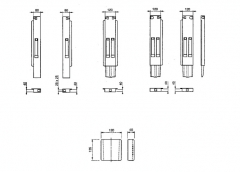 3.Movable tipping pillars - 1 lock