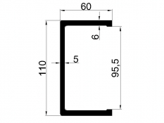 Aluminium runner profile