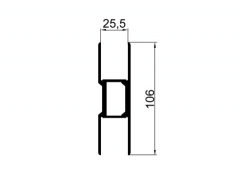 Ledge profile 25mm expanded 