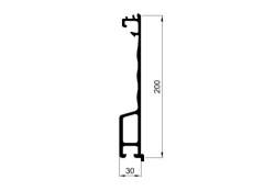 TR 5 system 200 mm untere bärtig