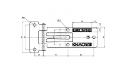 Side door hinge 207x62