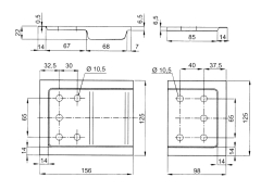 Housing for 5101-095-4 hinge