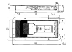 Recessed lock, d=16,4 h=29