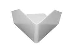 Corner element PVC L90x90, white