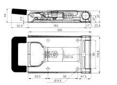 Inchizator  aparent d=22