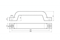 Haltegriff, Kunststoff, 250 mm (gros)