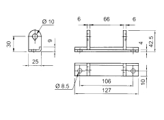 Hinge keeper with bolt