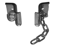 Rail fixing ears hook with stopping chain