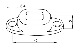 piesa fixat usa-rama  I=40