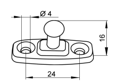 Door sneck pin l=40