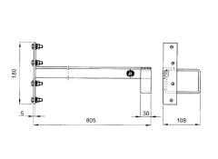 Roll Tür Mechanismus,Scharnier Verlengerung