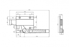 Lock, zinc.DX external mounting